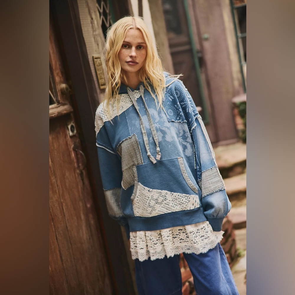 Free people We The Free Tattered Romance Hoodie
